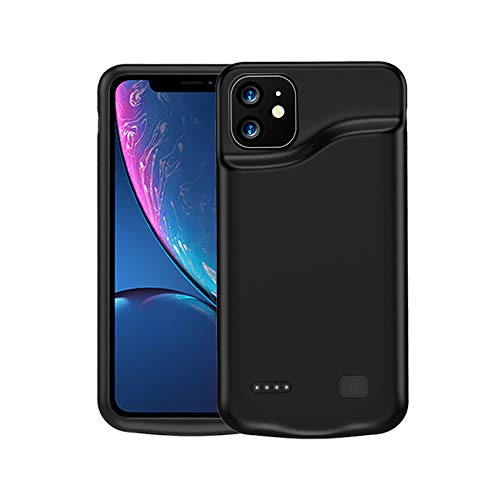 HiKiNS Funda Batería para iPhone 11 Pro Carcasa de Cargador Recargable de Respaldo para iPhone 11 Pro [5000mAh] Agrega Jugo Extra, admite Auriculares Lightning compatibles con iPhone 11 Pro - Negro