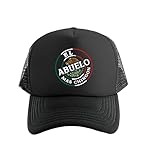 El Abuelo Mas Chingon Mexico (Trucker Style) Foam Mesh Hat - Black