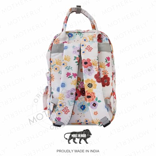 Image of Motherly Printed Diaper Bag for Mothers for Travel, Maternity Bag for Newborn Baby, Mothers Travelling Bag, Multiple Pocket Water Resistant Baby Bag, Hospital Bag for mom(Garden Glam)