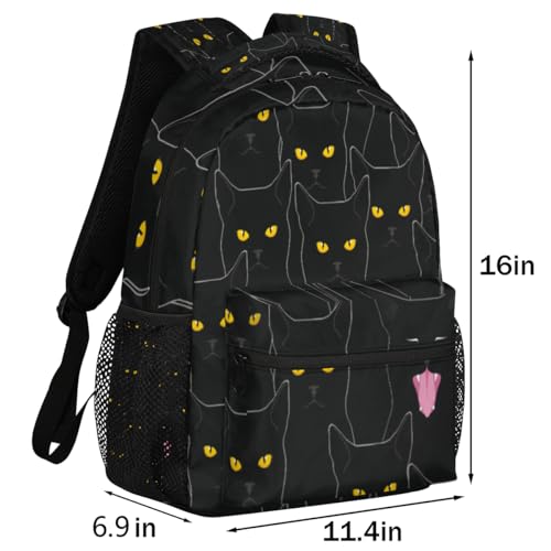 Cat Face School Backpack Multi-purpose Travel Laptop Hiking Gym Backpack with Adjustable Shoulder Strap for Women Men Boys Girls2