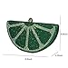 PENGZHI Women Rhinestone Clutch Purse Watermelon Shape Handbag Cute Fruit Crossbody Bag Crystal Wedding Party Purse, Green