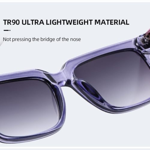 Lunettes de soleil UV400 bleu clair protégeant efficacement les yeux en extérieur - 4