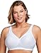 Price comparison product image Glamorise MagicLift Seamless Sports Wirefree Bra 1006 (Women's & Women's Plus) White