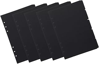 EXQUIMEUBLE 5 Peças Etiqueta De Caderno Clipes De Fichário De Livro De Notas Divisores De Fichário Divisor De Bloco De Notas Marcadores De Fichário Abas De Bloco De Notas Pequenas Empresas