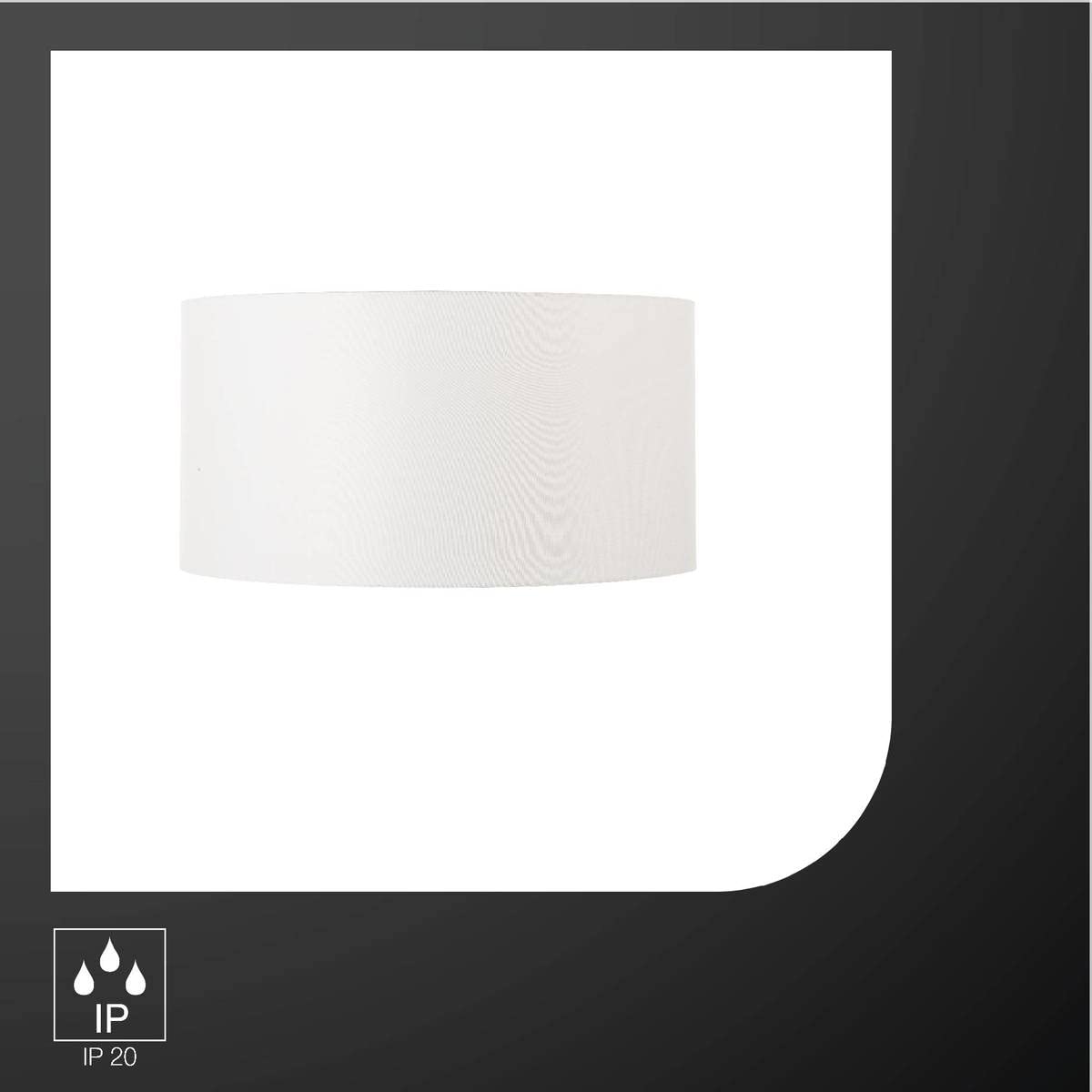 SLV diffusore FENDA 70cm / accessorio per lampada da terra, lampada da terra, lampada LED soggiorno/bianco
