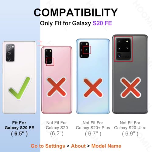 Image of HOOMIL Case for Samsung Galaxy S20 FE, Anti-Yellowing, Black