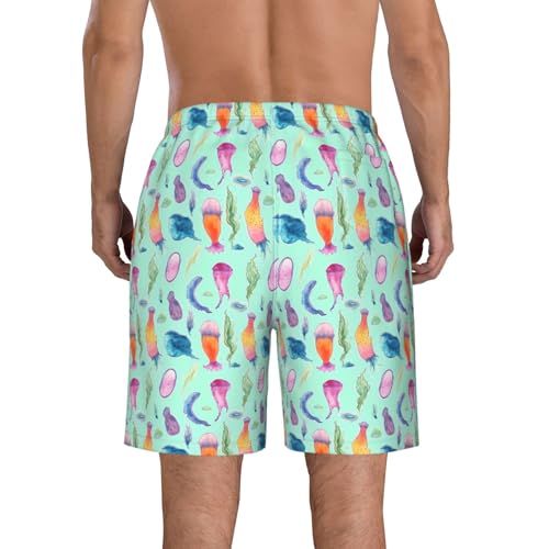 Ocean Fish Print Stylish Beach Shorts Swim Trunks Lightweight Breathable Summer Outdoor Activities3