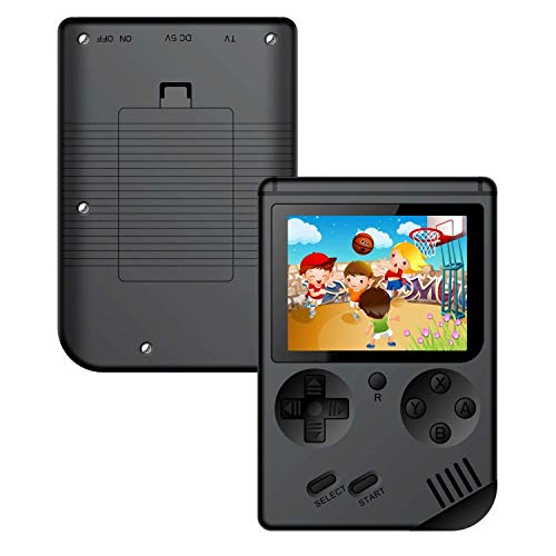 Linq Console di Gioco Portatile Palmare, Display da 3 Pollici con 168 Giochi Retro, Game Player Console per Videogiochi, con Carica USB, per Bambini Genitori Amici (Nero)