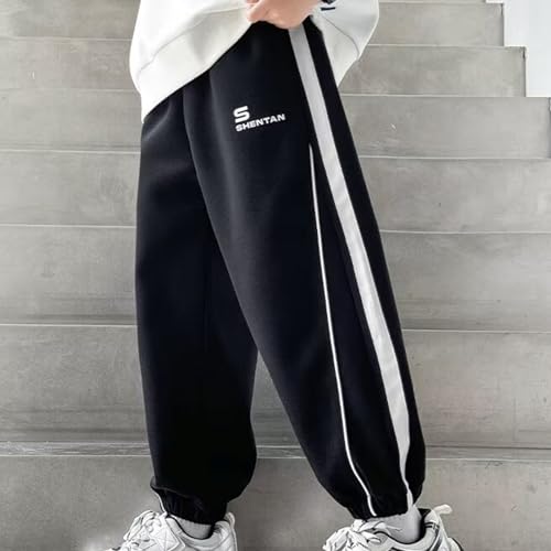 Boys Sweatpants Casual Elastic Waist Joggers with Pockets Baggy Fashion Soft Comfy Lounge Athletic Cotton Sweat Pants2