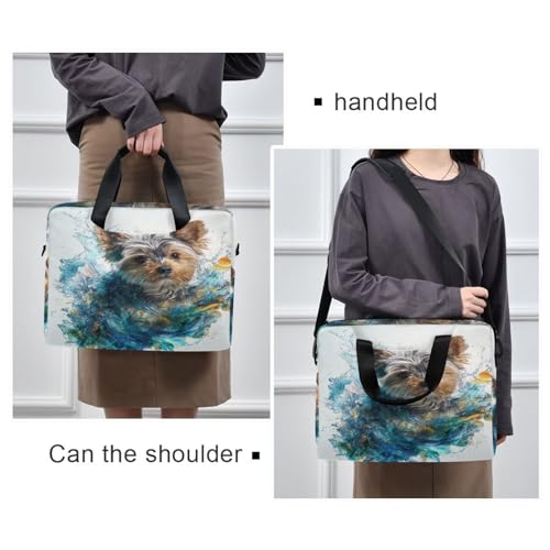 Estuche para portátil portátil crossbody 15.6" con asa y correa miniatura 2
