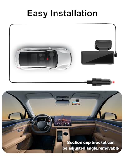 Cámara de salpicadero 4K para coche con GPS integrado y tarjeta 64GB 7