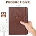 AZUREAL Journal for Women Men, Lined Journaling Notebooks A5 5.7X 8.3 in, Hardcover Leather Journal Diary 160 Pages, Journals for Writing, Travel, Business, Home & School (Brown)