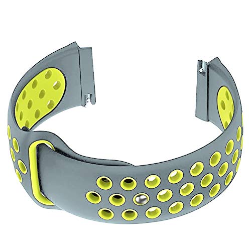 Image of ACM Watch Strap 22mm compatible with Fossil Gen 5 Carlyle Smartwatch | Silicone Belt Sports Dot Band