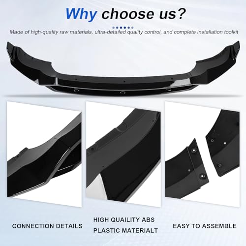 KHK Front Bumper Spoiler Compatible with 2019-2023 BMW X5 G05 M-Sport by KHK - Used condition - Image 8