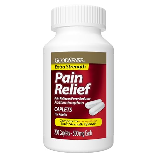 GoodSense Extra Strength Acetaminophen Caplets, 500 mg, 200 Count