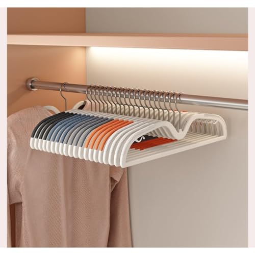 BQQB ハンガー かたくずれ防止 30本組 滑らないハンガー プラスチック 洗濯ハンガー 360°回転 省スペース 多機能 おしゃれ (ホワイト)