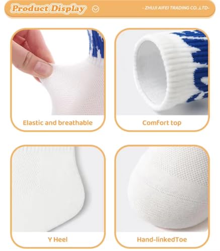 Multicolor Cotton Anti-Slip Grip Socks for Toddlers and Kids, Set of 62