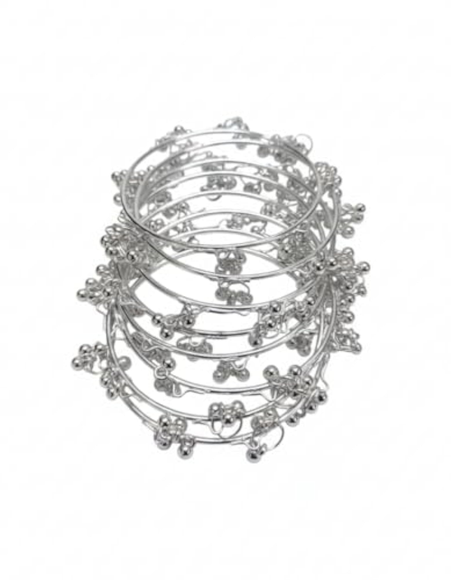 Alloy Kada with Ghungroo Detailing, Pack of 8