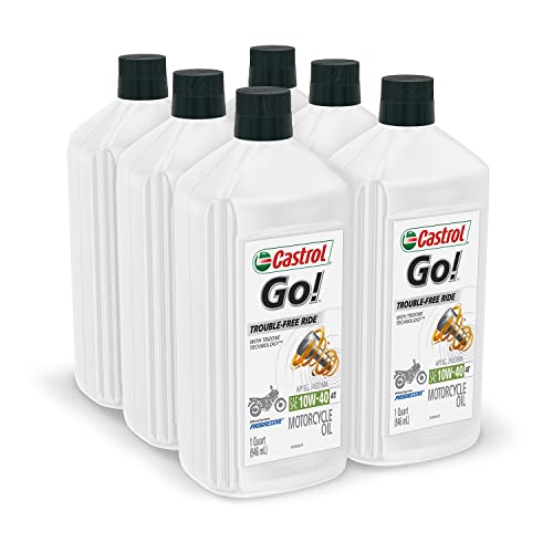 Castrol 12146 10W-40 4-Stroke Motorcycle Oil - 1 Liter, (Pack Of 6) #TOP4