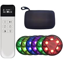 Newly Upgraded Remote Control Version, Responsive Training Light, Agile Speed, Exercise Training, 6 Functions, 5 Light Colors, Set of 6 Lights