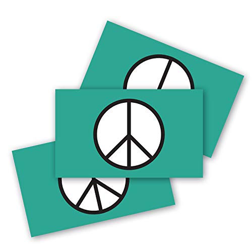3x5 Peace Sticker 3-Pack Made with Durable Waterproof Materials Peace Symbol Bumper Sticker Peace Sign Sticker Hippie Sticker Peace Symbol Decal Peace Sign Decal