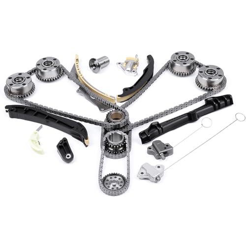 Autoexact 3.6L Engine Timing Chain Kit Fit for V6 2011-2015 Chrysler Town Country Dodge Challenger Durango Journey Jeep Grand Cherokee Wrangler Ram ProMaster 1500 5184355AF 5184357AE 5184364AD