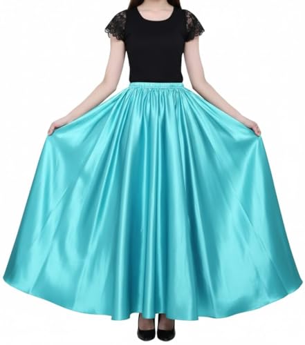 Image of Radhika 'n' Dhaanya creation Women's Silk Fabric Double Umbrella Lehenga Skirt Flare 8 to 9 mtrs.