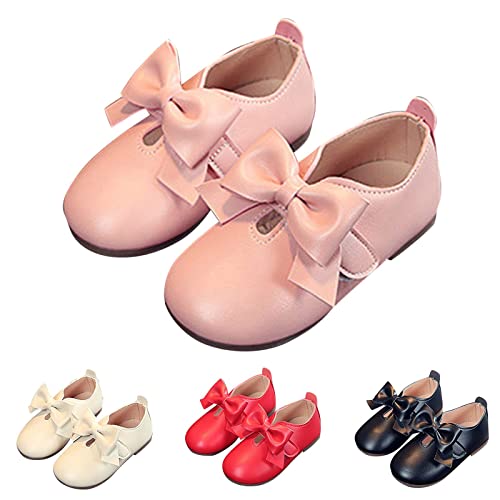 Fashion Autumn Girls Casual Shoes Flat Light Hook Loop Solid Color Bow Simple Style Little Girls Dressy Boots3