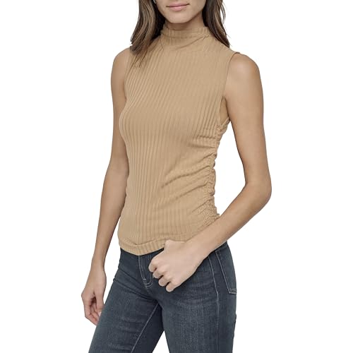 Image of DKNY Women's Ruched Versatile Trendy Everyday Top