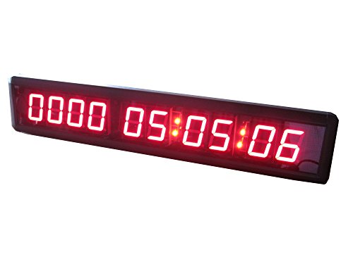 Azoou 1.8" 10 Digits Led Days Countdown Timer Count Up To 10000 Days Digital Countdown Clock With Ir Remote Control Red Color #TOP3