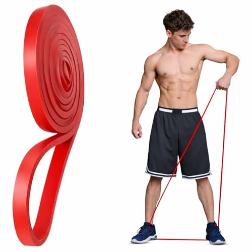 Image of Resistance Band for Workout | Resistance Band Set | Exercise Band & Stretching Bands for Exercise for Home Workouts | Gym Equipment for Home Workout | Ideal for Men & Women (Red 7-15 kg)