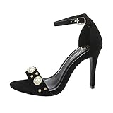  Ital Design Damenschuhe Sandalen & Sandaletten High Heel Sandaletten Synthetik Schwarz Gr. 41