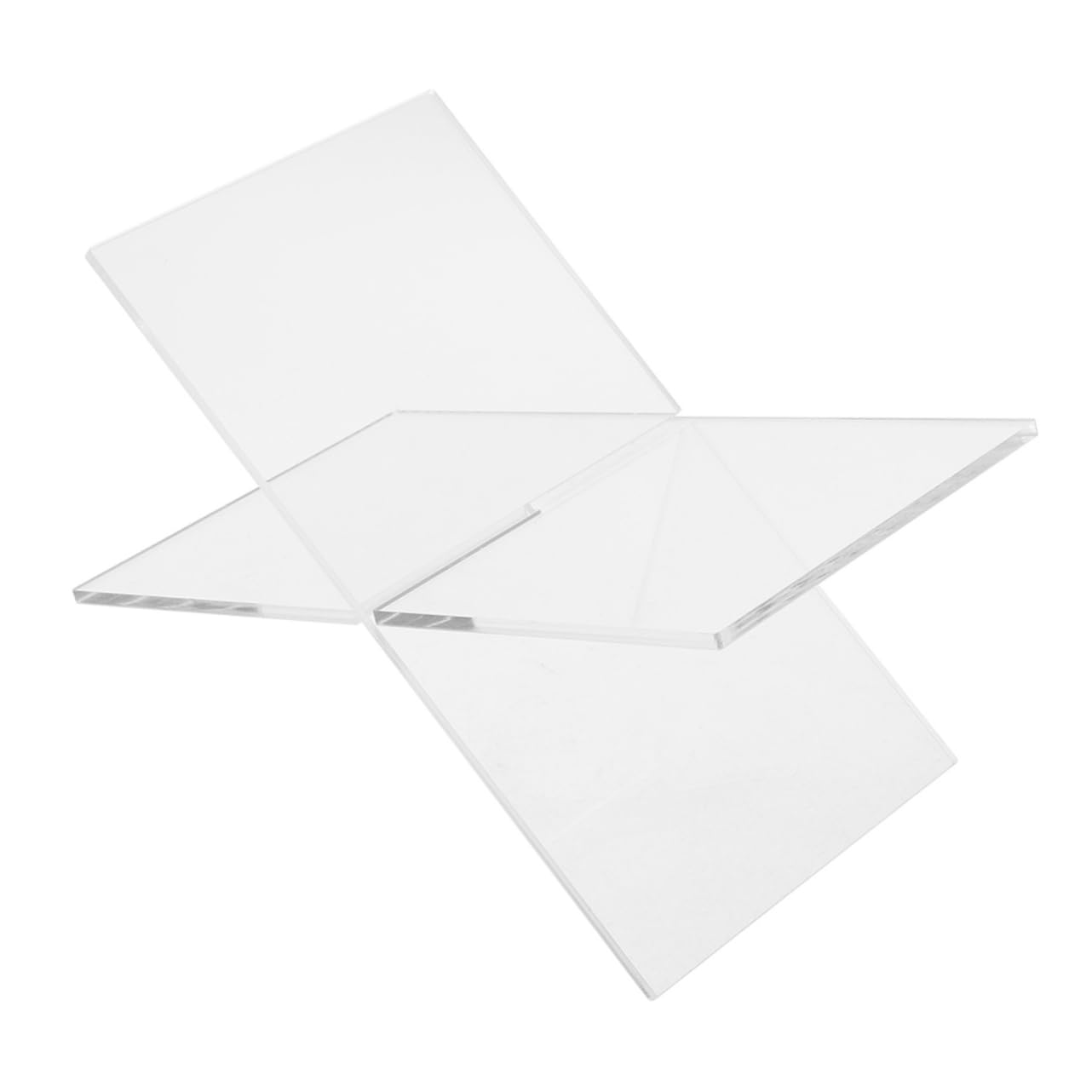 ERINGOGO Sturdy Acrylic Book Stand Recipe Holder Bookshelf Organizer for Kitchen