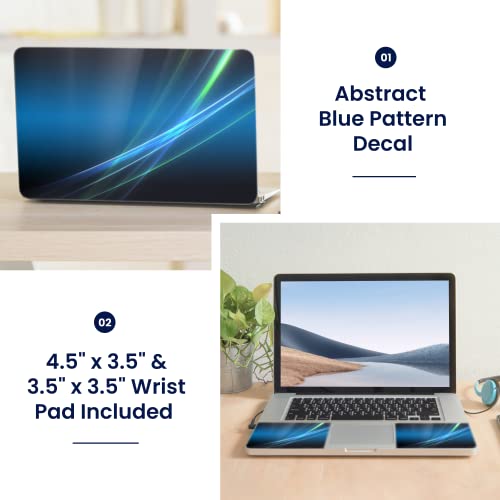 Image of LSS 15 15.6 Inches Laptop Notebook Skin Sticker with 2 Wrist Pads - Reusable Cover Protector Vinyl Sticker Cover Decal Fits 13 inch - 16 inch HP Asus Acer Samsung - Abstract