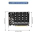 4 Port NVMe to PCIe Host Controller Expansion Card, M.2 NVME to PCIe X16 Adapter, Support 2230 2242 2260 2280, System Free Drive, 4×32Gbps, with Mounting Accessories (ph44)