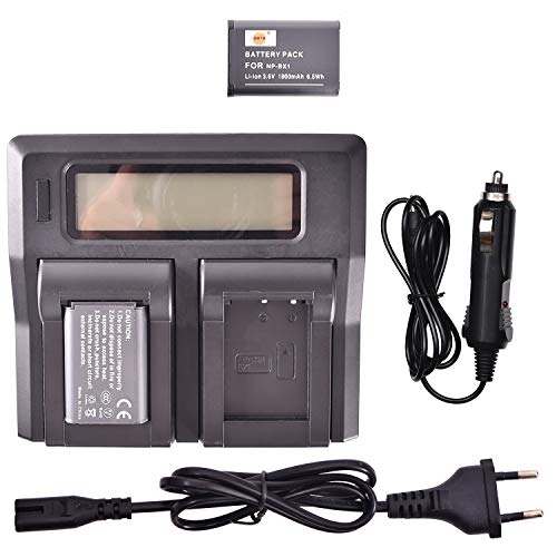 Pack 2 Batteries NP-BX1 1300mAh + Chargeur LCD Pour Appareils Photo Sony ZV-1, RX100, Caméras D'action - 13