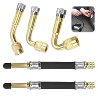 Estensori Per Valvole Pneumatici - 2 Pezzi, 90 Gradi, In Ottone, Per Auto, Moto E Bici - Foto 3