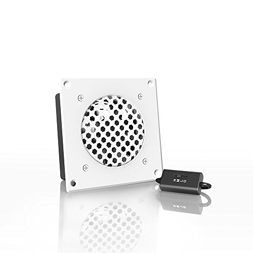 Ac Infinity White Ventilation Grille 4", For Pc Computer Av Electronic Cabinets, Replacement Grille For Airplate S1, Can Mount One 80Mm Fan #TOP1