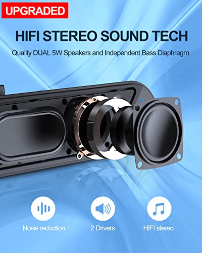 Lenrue Computer Speakers,Wired Usb-Powered Pc Speakers With 10W Stereo Sound,Sound-Bar Speakers For Pc Desktop Computer #TOP1