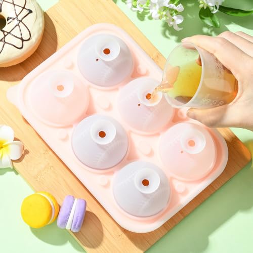 Molde de silicona para cubos de hielo forma béisbol miniatura 5