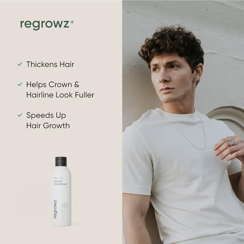 Regrowz Volume Conditioner 200ml - Pack of 3 - Biotin Hair Thickening Conditioner for Fine & Thinning Hair - Restore and Strengthen Stronger & Healthier Looking Hair for Men & Women - Image 5