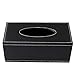 Produktbild perfeclan PU-Leder-Tissue-Box-Halter, rechteckiger Serviettenhalter, Papieretui-Spender, Gesichtstuchhalter für Home-Office-Auto-Autodekoration
