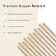 M METERXITY 2-Pack Kupfer Rundstab 3mm Durchmesser 3.94 Zoll Länge T2 Lager Massivstab Drehbankstab für Metallhandwerk DIY/Gartenbau/Industrie/Dekoration Reines Kupferrohr