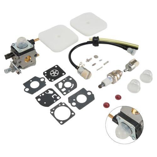 Lagomloot Carburateur pour motoculteur Mantis 2 temps, compatible avec 7222 7225 7230 7234 7920 TC-210, remplace C1U-K54A 12520013123
