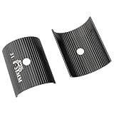 1pair Bike Handlebar Shims, Aluminum Alloy Stem Reducer Practical Bike Handle Shim, Bicycle Handlebar Conversion Sheet, Universal Bike Handlebar Spacers Clamp(Black,Size:31.8mm to 35mm)