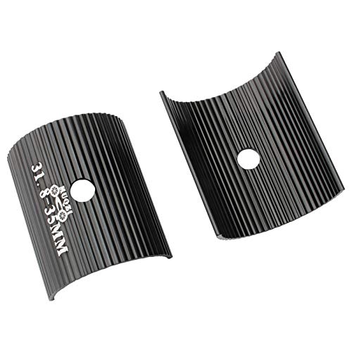 Handlebar Conversion Sheet, Universal Bike Handlebar Spacers Clamp(black,size:31.8mm To 35mm)