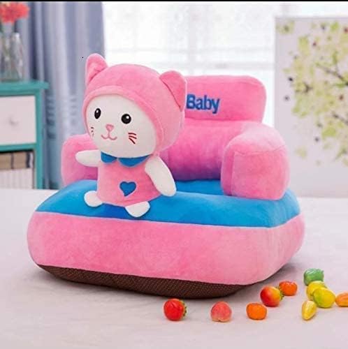 TIB Baby Soft Plush Cushion Supporting Baby Sofa Seat OR Rocking Chair for Kids(Use for Baby 0 to 4 Years)-Cat Pink-image-43