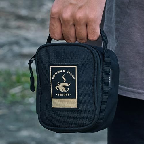 Juego de té portátil de viaje irrompible para mochileros y rutas al aire libre 8