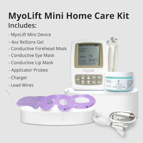 7E Wellness MyoLift Mini マイクロカレントフェイシャルデバイス - 非侵襲的マイクロカレントフェイシャルデバイス アンチエイジング用フェイシャルスキンケア製品 スキンタイミング - エステティシャン用品&スキンケアツール - フェイス