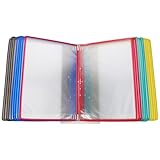 BESTYASH Organizador de Documentos Colgante de Pared Carpeta Giratoria Oficina y Escuela Soporte Metálico para Almacenamiento Compacto y Moderno